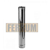 Труба дымохода Ferrum D150, 1 м (AISI 430, 0,8 мм)