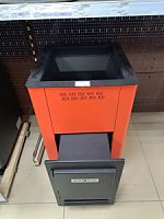 Печь банная "Скандия 4мм" 14 куб. МД со стеклом (терракот\графит)
