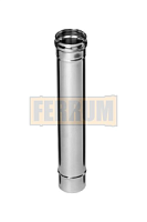 Труба дымохода Ferrum D115, 1 м (AISI 430, 0,5 мм)