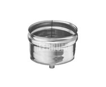 Заглушка внешняя для трубы дымохода М Ferrum D202 (AISI 430, 0,5 мм)