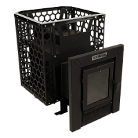 Печь банная "Грация-15" с Сеткой "СОТЫ" и Стеклом
