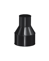 Оголовок дымохода Lokki D 150/210 (0,8 мм), эмалированный (черный)