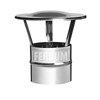 Зонт-Д дымохода Ferrum D100 (AISI 430, 0,5 мм)