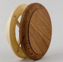 Клапан тарельчатый без гравировки D125мм IRON "Termo wood" липа, Банный Эксперт