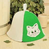 Шапка для бани "Котенок"