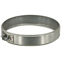 Хомут обжимной для дымохода D300, Н+Оц