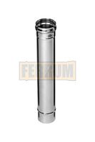 Труба дымохода Ferrum D115, 0,5 м (AISI 430, 0,8 мм)