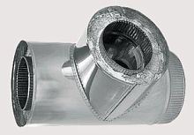 Сэндвич-тройник дымохода 90° D 200/260 мм, Н+Оц (0,5 мм)