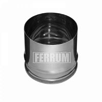 Заглушка внутренняя для трубы дымохода П Ferrum D120 (AISI 430, 0,5 мм)