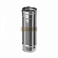 Труба дымохода Ferrum D200, 1 м (AISI 430, 0,8 мм)