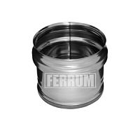 Заглушка внешняя дымохода Ferrum D120 (AISI 430, 0,5 мм)