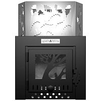 Печь банная "DUBOK-12" INOX 3мм с закрытой каменкой
