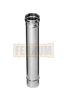Труба дымохода Ferrum  D80, 1,0 м ( 430/ 0,5 мм)