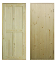 Дверь деревянная утепленная Зима (4 филенки) 2000х900 мм, сосна